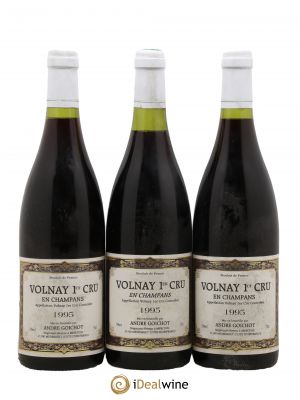 Volnay 1er Cru En Champans A. Goichot 1995 - Lot of 3 Bottles
