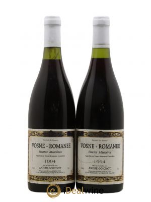 Vosne-Romanée Hautes Maizières, Domaine André Goichot 1994 - Lot de 2 Bouteilles