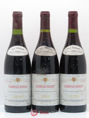 Chambolle-Musigny P. Pidault 1993 - Lot of 3 Bottles