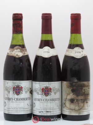 Gevrey-Chambertin Dupont Tisserandot 1990 - Lot of 3 Bottles