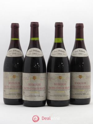 Hautes Côtes de Beaune Paul Pidault 1993 - Lot of 4 Bottles
