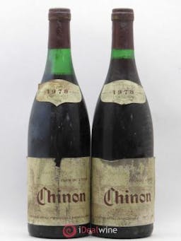 Chinon Clos de l'Echo Domaine René Couly  1978 - Lot of 2 Bottles
