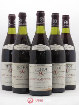 Morey Saint-Denis Bichot 1988 - Lot of 5 Bottles