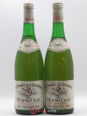 Hermitage Chevalier de Sterimberg Paul Jaboulet Aîné  1981 - Lot of 2 Bottles
