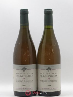Bourgogne Chardonnay Domaine de Mollepierre P.Beaudet 1999 - Lot de 2 Bouteilles