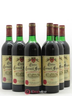 Château Cormeil Figeac  1985 - Lot of 6 Bottles