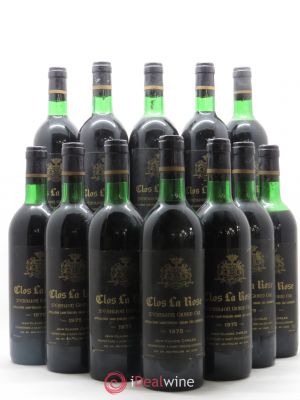 Saint-Émilion Grand Cru Château Clos de la Rose 1975 - Lot of 12 Bottles