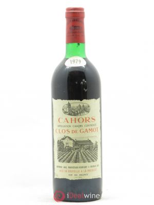 Cahors Clos de Gamot famille Jouffreau  1979 - Lot of 1 Bottle