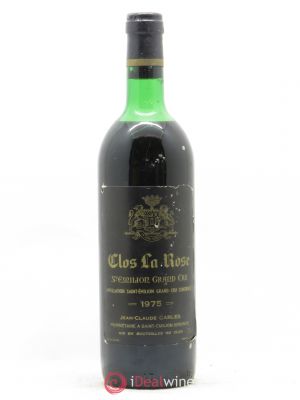 Saint-Émilion Grand Cru Château Clos de la Rose 1975 - Lot of 1 Bottle