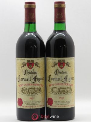 Château Cormeil Figeac  1985 - Lot of 2 Bottles
