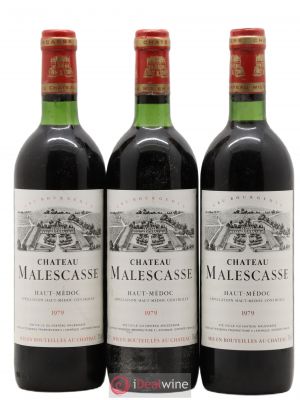 Château Malescasse Cru Bourgeois Exceptionnel  1979 - Lot of 3 Bottles
