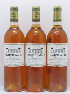 Château Nairac 2ème Grand Cru Classé  1989 - Lot de 3 Bouteilles