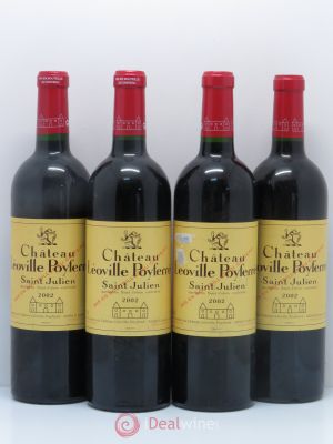 Château Léoville Poyferré 2ème Grand Cru Classé  2002 - Lot of 4 Bottles
