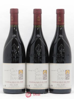 Châteauneuf-du-Pape Clos Saint-Jean Pascal et Vincent Maurel  2007 - Lot of 3 Bottles