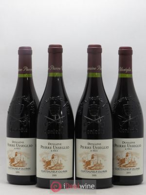 Châteauneuf-du-Pape Jean-Pierre & Thierry Usseglio  2005 - Lot of 4 Bottles
