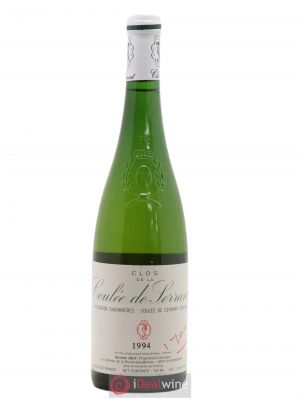 Savennières Clos de la Coulée de Serrant Vignobles de la Coulée de Serrant - Nicolas Joly  1994 - Lot of 1 Bottle