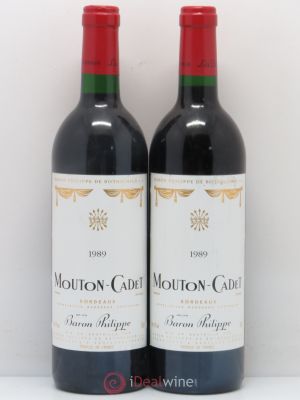 Château Mouton Cadet  1989 - Lot of 2 Bottles