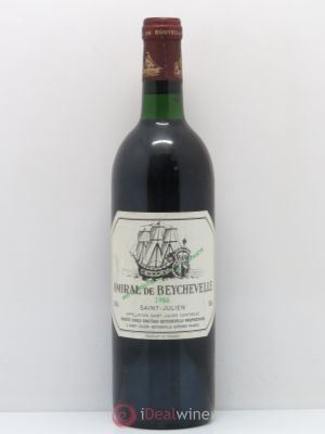 Amiral de Beychevelle Second Vin  1986 - Lot of 1 Bottle