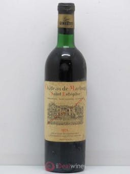 Château de Marbuzet Cru Bourgeois  1972 - Lot of 1 Bottle