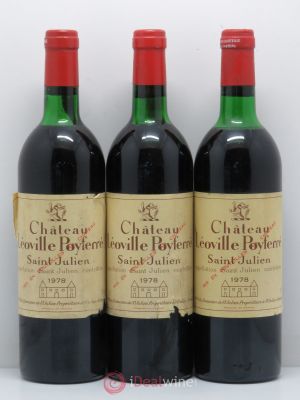 Château Léoville Poyferré 2ème Grand Cru Classé  1978 - Lot of 3 Bottles