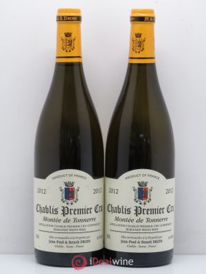 Chablis 1er Cru Montée de Tonnerre Jean-Paul & Benoît Droin (Domaine)  2012 - Lot of 2 Bottles