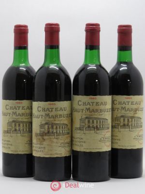 Château Haut Marbuzet  1985 - Lot of 4 Bottles
