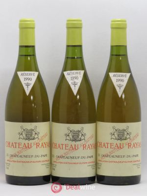 Châteauneuf-du-Pape Château Rayas Reynaud  1990 - Lot of 3 Bottles