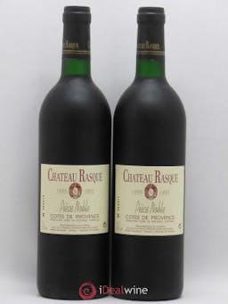 Côtes de Provence Château Rasque Pièce Noble  1995 - Lot of 2 Bottles