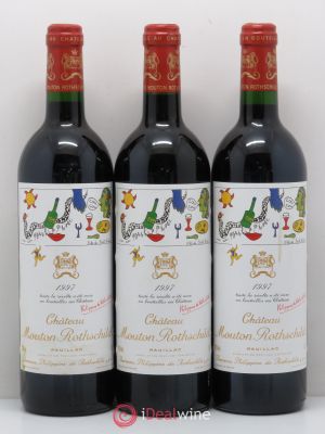 Château Mouton Rothschild 1er Grand Cru Classé  1997 - Lot of 3 Bottles