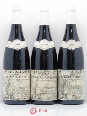 Gevrey-Chambertin Coeur de Roy Bernard Dugat-Py Tres vieilles Vignes 2006 - Lot of 3 Bottles