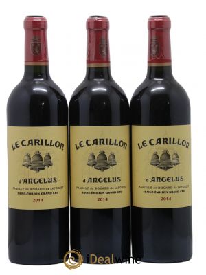 Le Carillon de l'Angélus Second vin  2014 - Lot de 3 Bouteilles