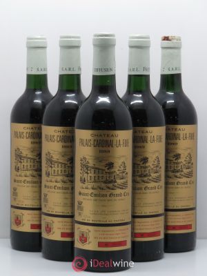 Château Palais Cardinal La Fuie  1989 - Lot of 5 Bottles