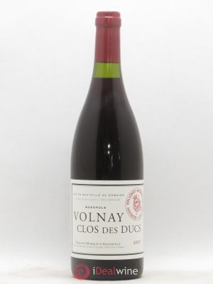 Volnay 1er Cru Clos des Ducs Marquis d'Angerville (Domaine)  2007 - Lot of 1 Bottle