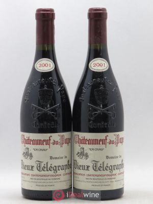 Châteauneuf-du-Pape Vieux Télégraphe (Domaine du) Vignobles Brunier  2001 - Lot of 2 Bottles