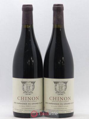 Chinon Les Varennes du Grand Clos Charles Joguet (Domaine)  2003 - Lot of 2 Bottles