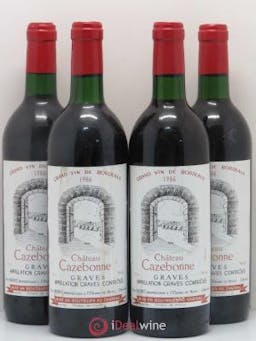 Graves Château Cazebonne 1986 - Lot of 4 Bottles
