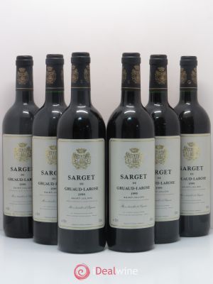 Sarget de Gruaud Larose Second Vin  1999 - Lot de 6 Bouteilles