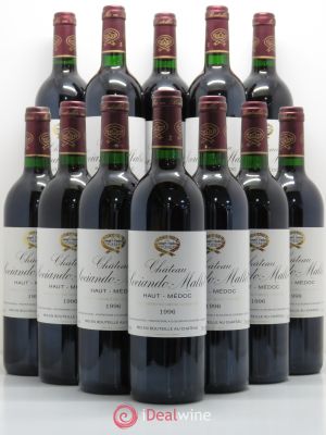 Château Sociando Mallet (no reserve) 1996 - Lot of 12 Bottles