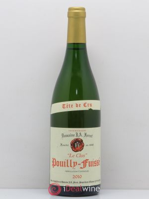 Pouilly-Fuissé Le Clos tête de cru J.A Ferret 2010 - Lot of 1 Bottle