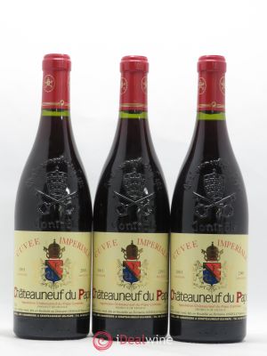 Châteauneuf-du-Pape Cuvée Impériale Vignes Centenaires Raymond Usseglio & Fils (Domaine)  2001 - Lot de 3 Bouteilles