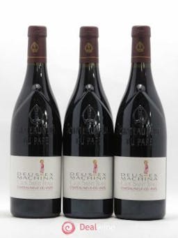 Châteauneuf-du-Pape Clos Saint-Jean Deus Ex Machina Pascal et Vincent Maurel  2015 - Lot of 3 Bottles