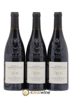 Gigondas 1806 Domaine du Grapillon d'Or 2015 - Lot of 3 Bottles