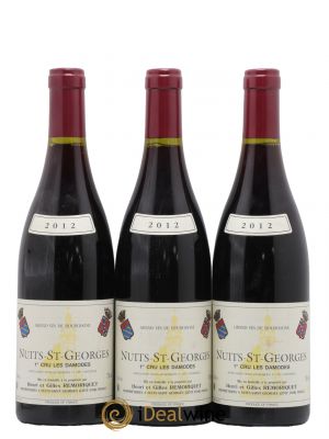 Nuits Saint-Georges 1er Cru Les Damodes Gilles Remoriquet  2012 - Lot of 3 Bottles