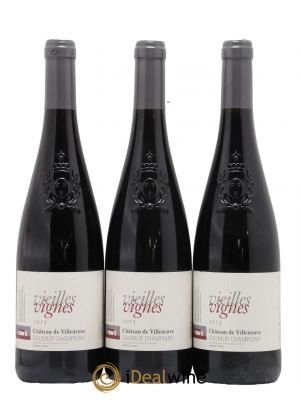 Saumur-Champigny Vieilles Vignes Château de Villeneuve  2015 - Lot of 3 Bottles