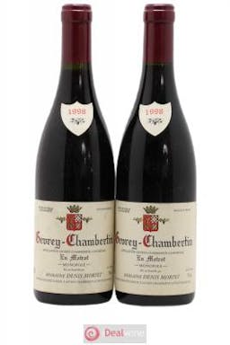 Gevrey-Chambertin En Motrot Denis Mortet (Domaine)  1998 - Lot of 2 Bottles