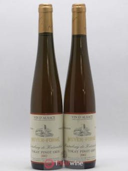 Alsace Pinot Gris Hinterburg de Katzenthal Meyer-Fonné (Domaine) Vendanges Tardives (sans prix de réserve) 2002 - Lot de 2 Bouteilles