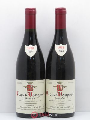 Clos de Vougeot Grand Cru Denis Mortet (Domaine)  1998 - Lot of 2 Bottles