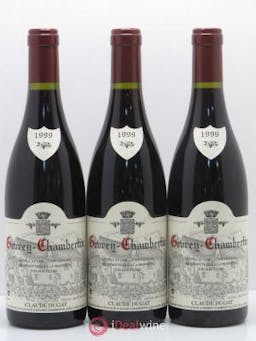 Gevrey-Chambertin Claude Dugat  1999 - Lot of 3 Bottles