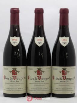 Clos de Vougeot Grand Cru Denis Mortet (Domaine)  1996 - Lot of 3 Bottles