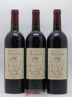 VDP Bouches du Rhône Trévallon (Domaine de) Eloi Dürrbach  2001 - Lot of 3 Bottles